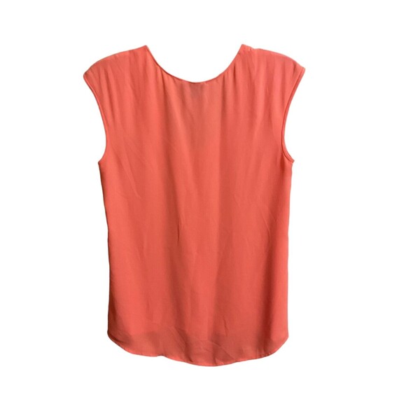 J. Crew Shirt Women's Size 2 Orange V-Neck Sleeveless Tank Top - Picture 6 of 9